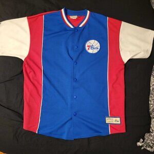 Throwback Philadelphia 76ers Warm-up Jersey Large